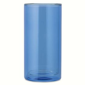 Thyme & Table 16oz Double Wall Drinking Glass, Blue