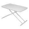 Folding Table Writing Desk with Adjustable Height for Study Office Home Use