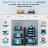 8-layer pot holder, lid holder and pot holder, multiple DIY methods 8-layer pot holder, adjustable kitchen organization