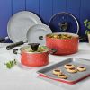 Farberware Disney 7 Piece Ceramic Nonstick Cookware Set, Red