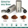 Manual Coffee Grinder;  Ceramic Burr Coffee Bean Grinder;  Portable Hand Mills Fashion Coffee Bean Salt Pepper Spice Stainless Steel Material Grinder