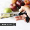 1pc Premium Apple Corer - Easy To Use Durable Apple Corer Remover For Pears; Bell Peppers; Apples - Stainless Steel; Kitchen Gadgets; Black; 7inch*3.9