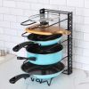 8-layer pot holder, lid holder and pot holder, multiple DIY methods 8-layer pot holder, adjustable kitchen organization