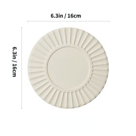 Eco Friendly Silicone Heat Insulation Pad Table Mat (Color: Beige, size: 16*16cm 100g)