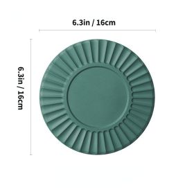 Eco Friendly Silicone Heat Insulation Pad Table Mat (Color: Green, size: 16*16cm 100g)